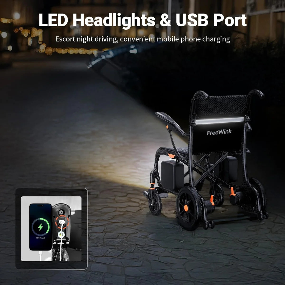 28lbs Ultralight 28 Miles Long Range 100% Carbon Fiber Travel Electric Wheelchairs
