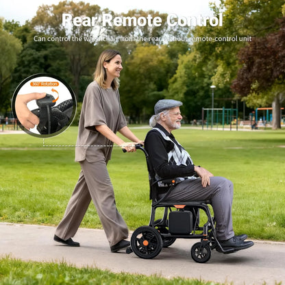 28lbs Ultralight 28 Miles Long Range 100% Carbon Fiber Travel Electric Wheelchairs